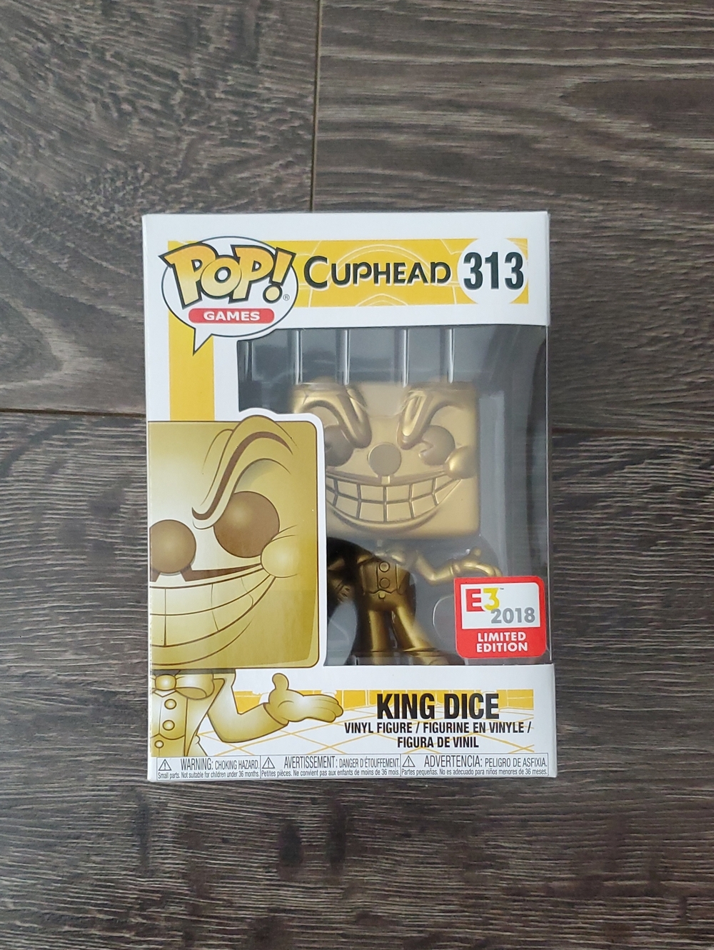 Funko Pop CUPHEADS #313 Metallic Figure KING DICE (E3 2018 Limited Edition)